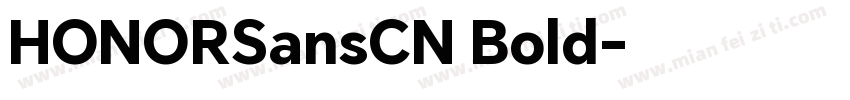 HONORSansCN Bold字体转换